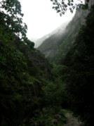 Dans les gorges